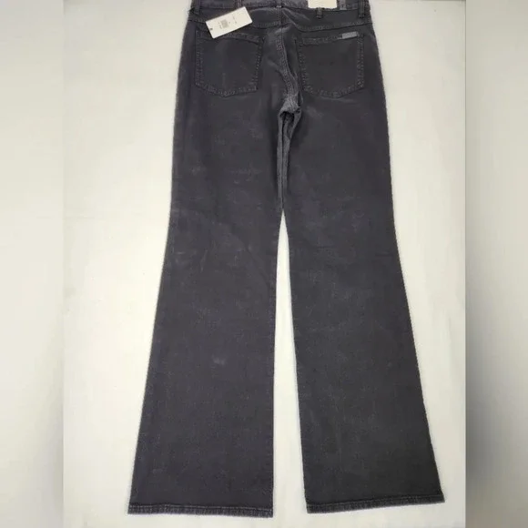 7 For All Mankind Black Tall Boot Distressed Style Denim Jeans - Picture 4 of 11